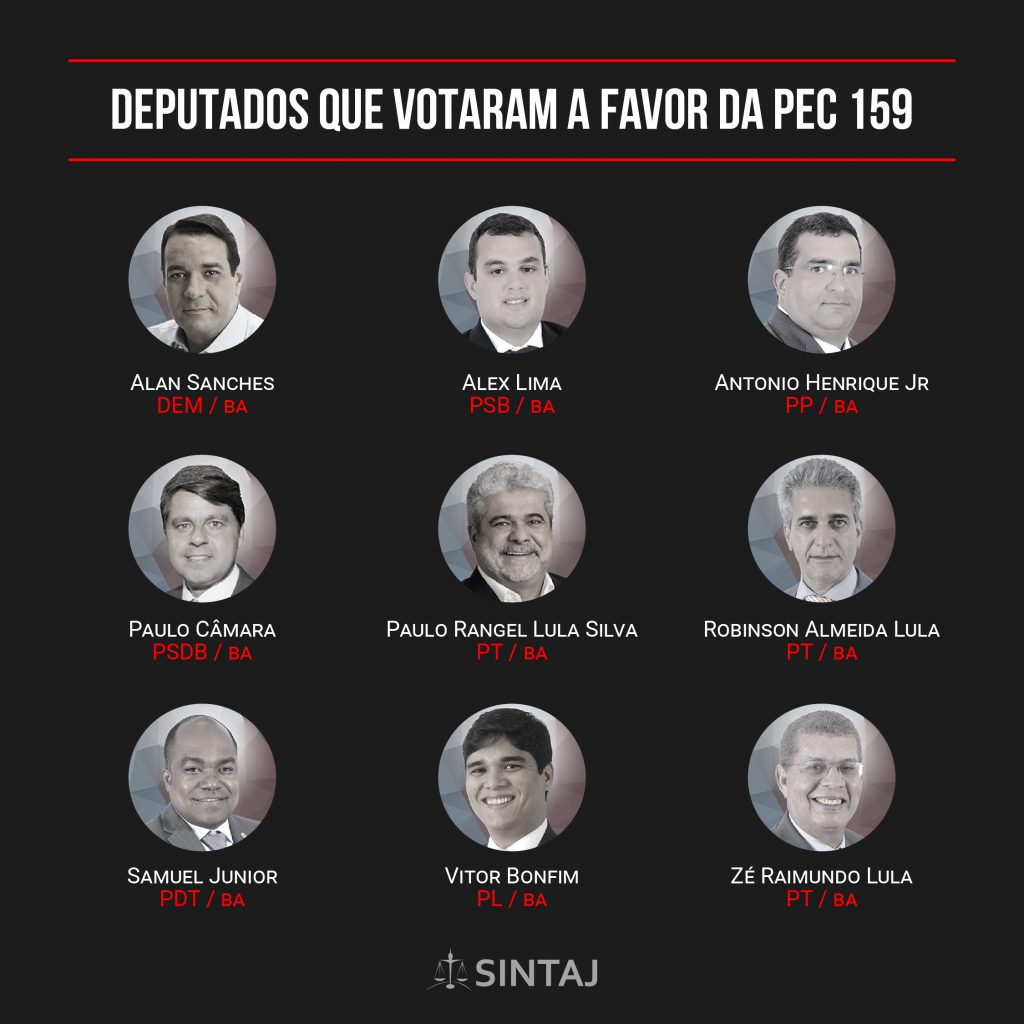 Deputados Que Votaram A Favor Da Pec E Contra Os Trabalhadores E