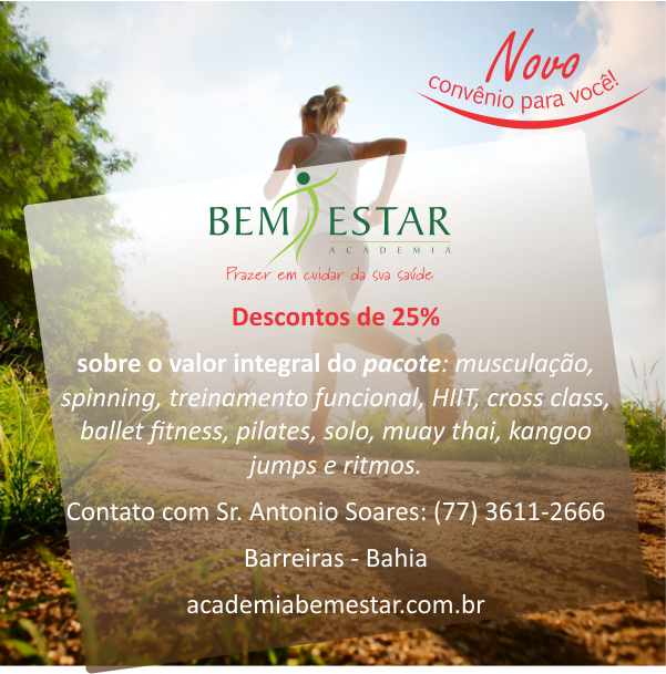 Academia Bem estar divulgação