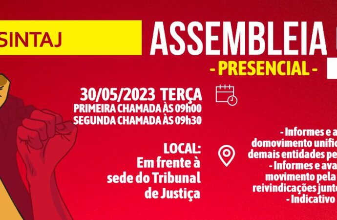 CONVOCAÇÃO ASSEMBLEIA GERAL EXTRAORDINÁRIA PRESENCIAL DIA 30.05.2023