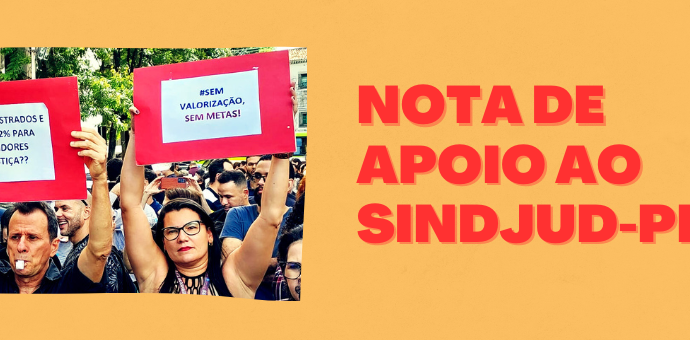 NOTA DE APOIO AO SINDJUD-PE