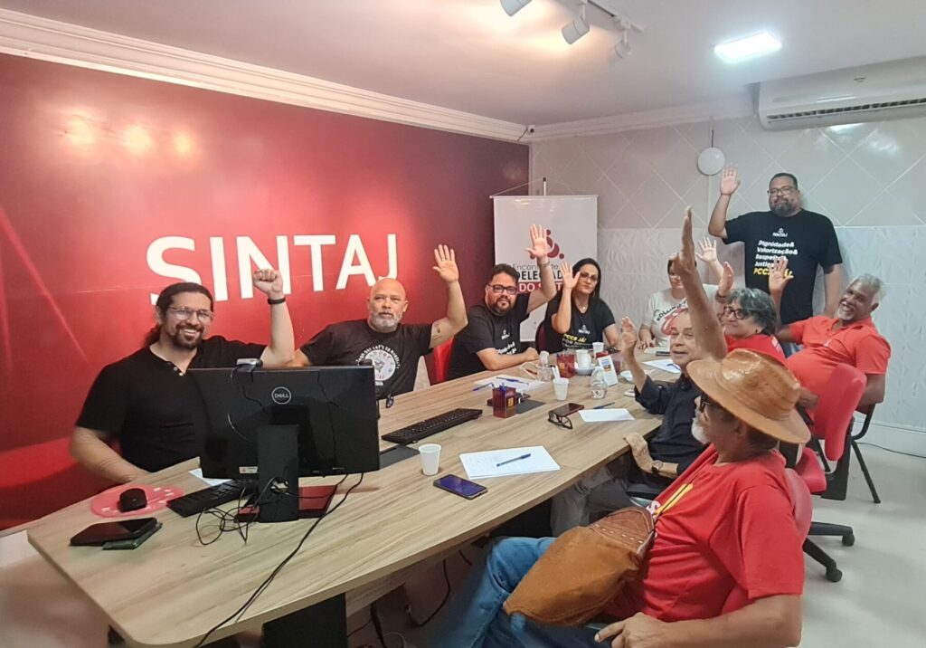 SINTAJ REALIZA ENCONTRO DE DELEGADOS(AS) PARA DILIGENCIAR SOBRE O PCCS